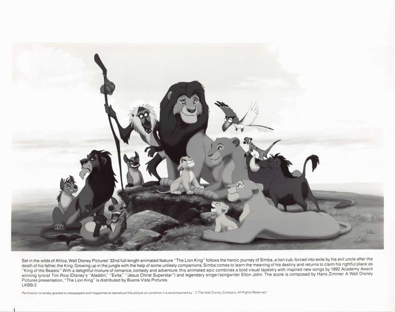 Matthew Broderick LION KING James Earl Jones original press photos 1994