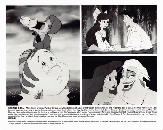Jodie Benson Disney's THE LITTLE MERMAID Jason Marin 10x8 press photo 1997