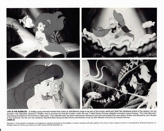 Jodie Benson Disney's THE LITTLE MERMAID cast original 10x8 press photo 1997