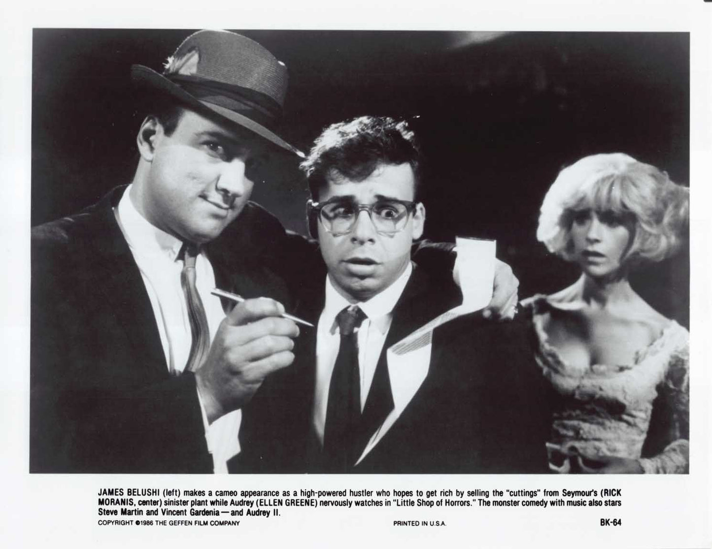 Rick Moranis LITTLE SHOP OF HORRORS Steve Martin original 8x10 press photo 1986