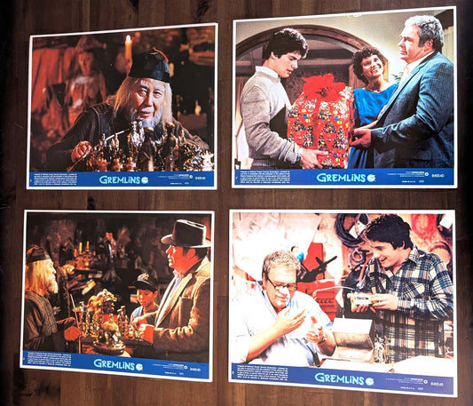 Zach Galligan GREMLINS Phoebe Cates 1984 original small lobby card set