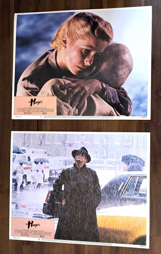 David Bowie HUNGER Susan Sarandon Catherine Deneuve original lobby cards 1983