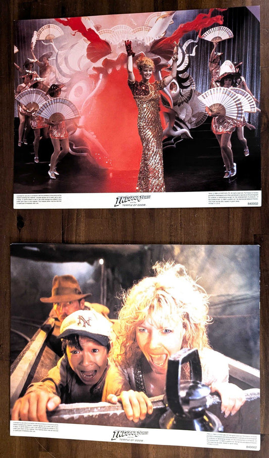 Harrison Ford INDIANA JONES TEMPLE OF DOOM original lobby card set 1984