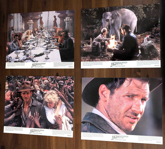 Harrison Ford INDIANA JONES TEMPLE OF DOOM original small lobby card set 1984