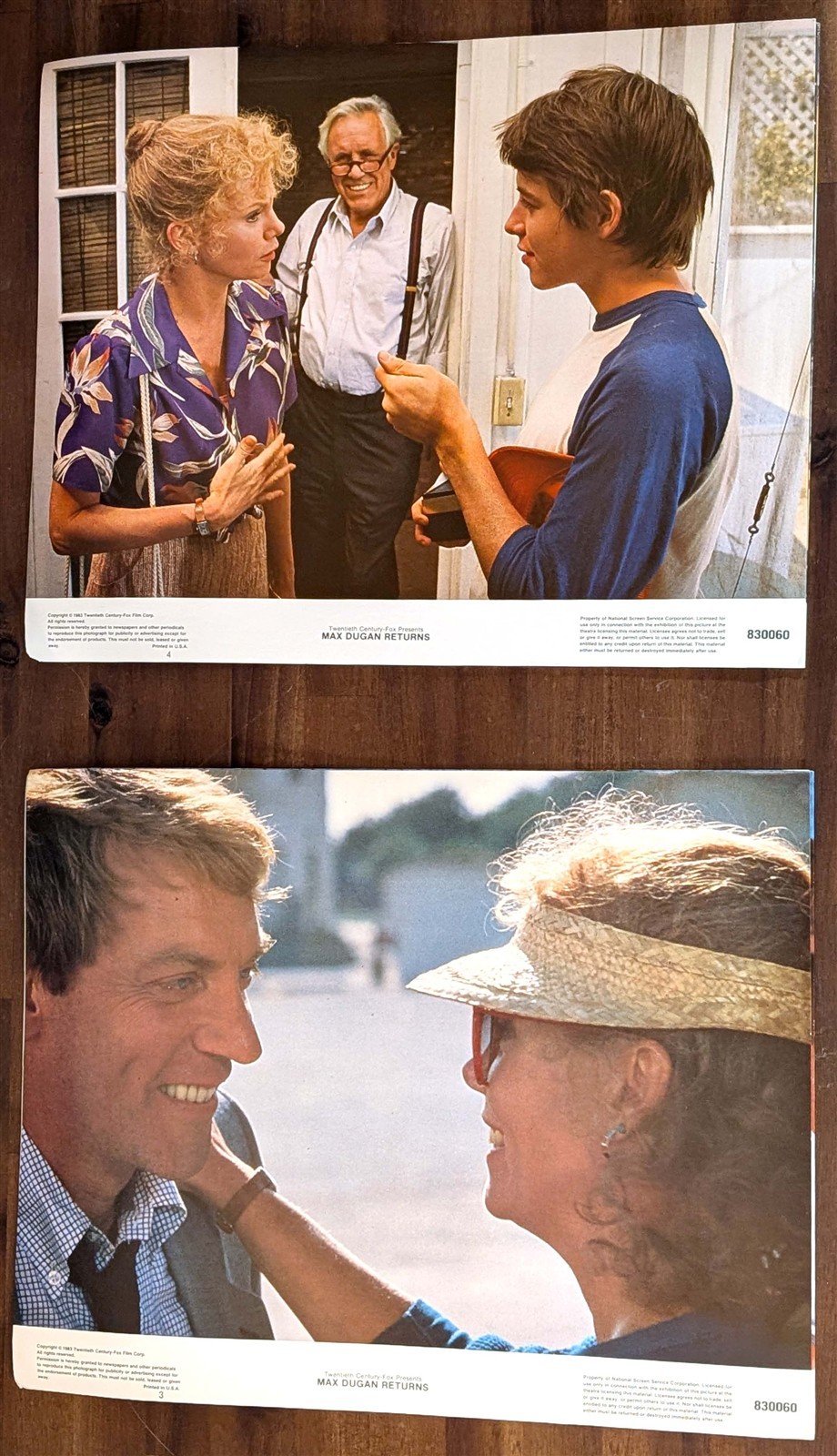 1983 Neil Simon's MAX DUGAN RETURNS Jason Robards original lobby card set