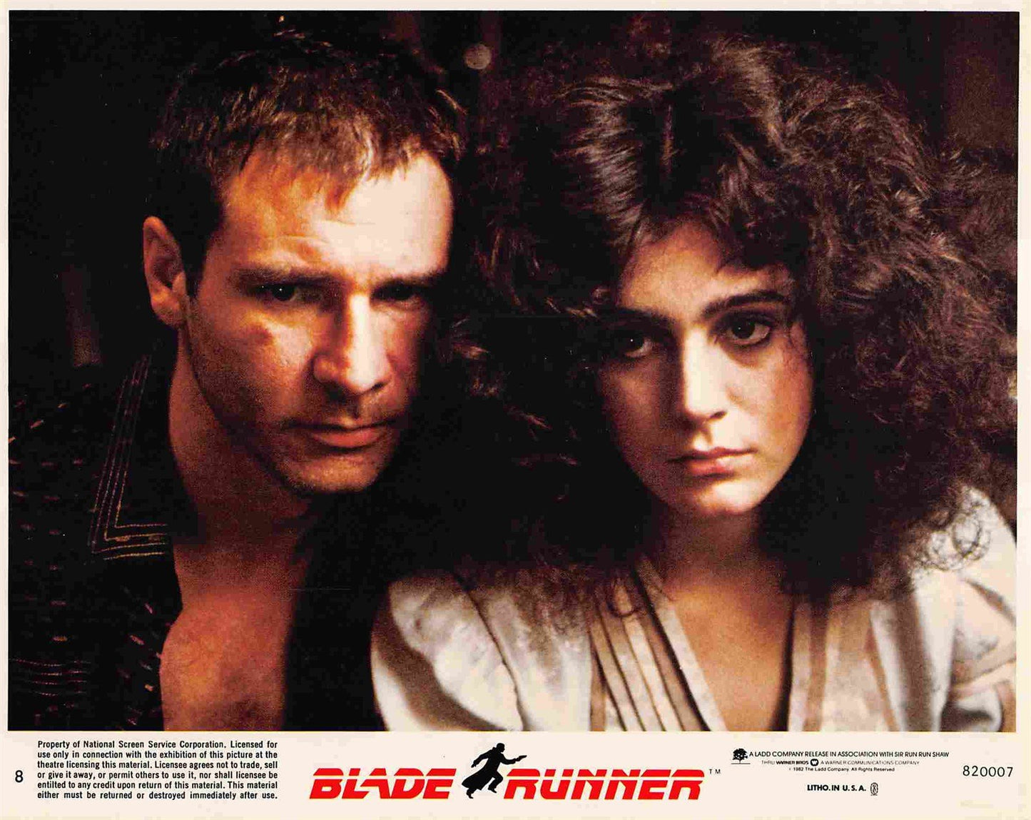 1982 Harrison Ford BLADE RUNNER Sean Young original lobby card set