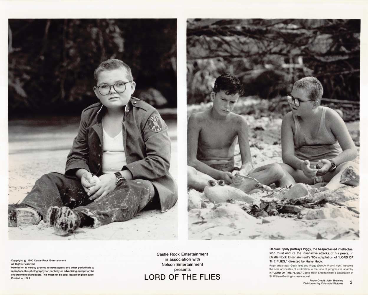 Balthazar Getty LORD OF THE FLIES Chris Furth original 8x10 press photos 1990