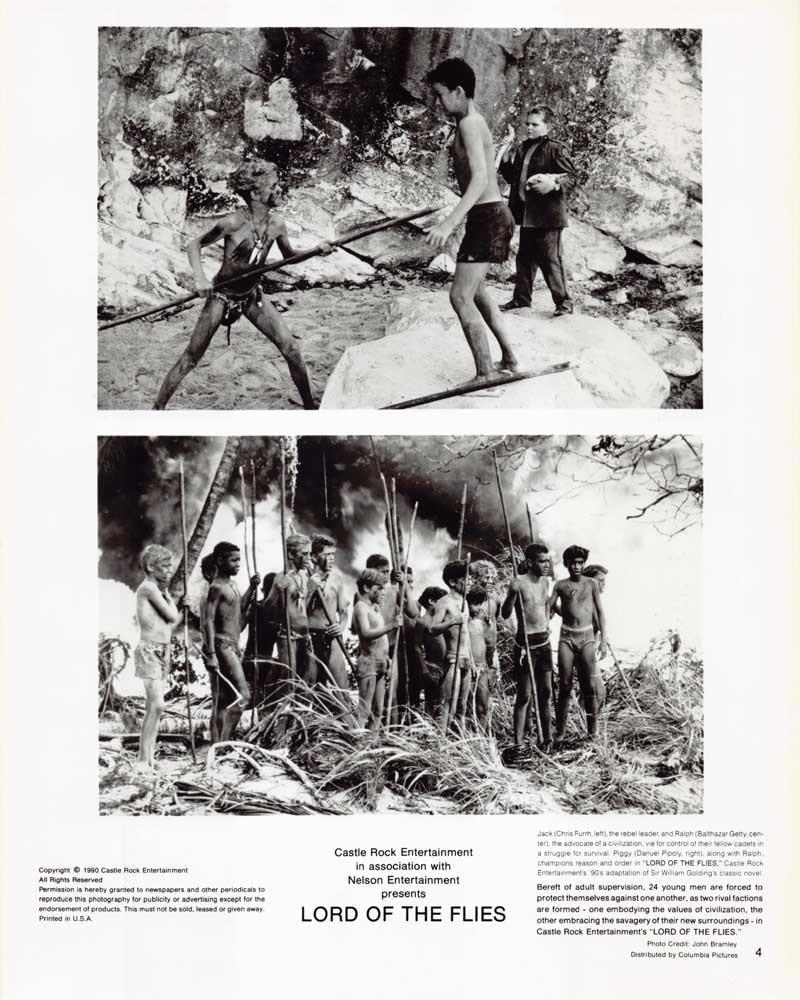 Balthazar Getty LORD OF THE FLIES Chris Furth original 8x10 press photos 1990