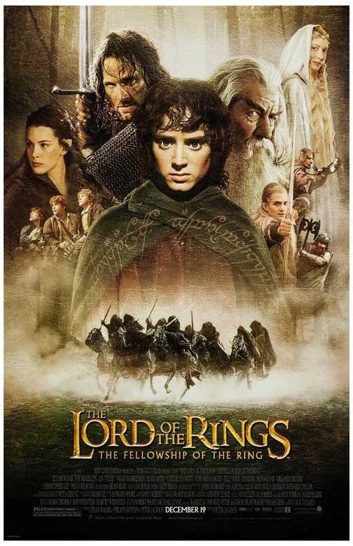 Elijah Wood LORD OF THE RINGS FELLOWSHIP OF THE RINGS movie poster 11x17