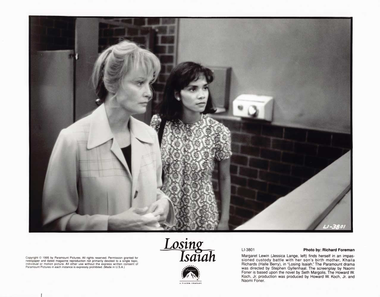 Jessica Lange LOSING ISAIAH Halle Berry original press photos 1995