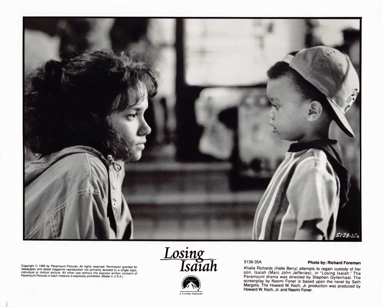 Jessica Lange LOSING ISAIAH Halle Berry original press photos 1995