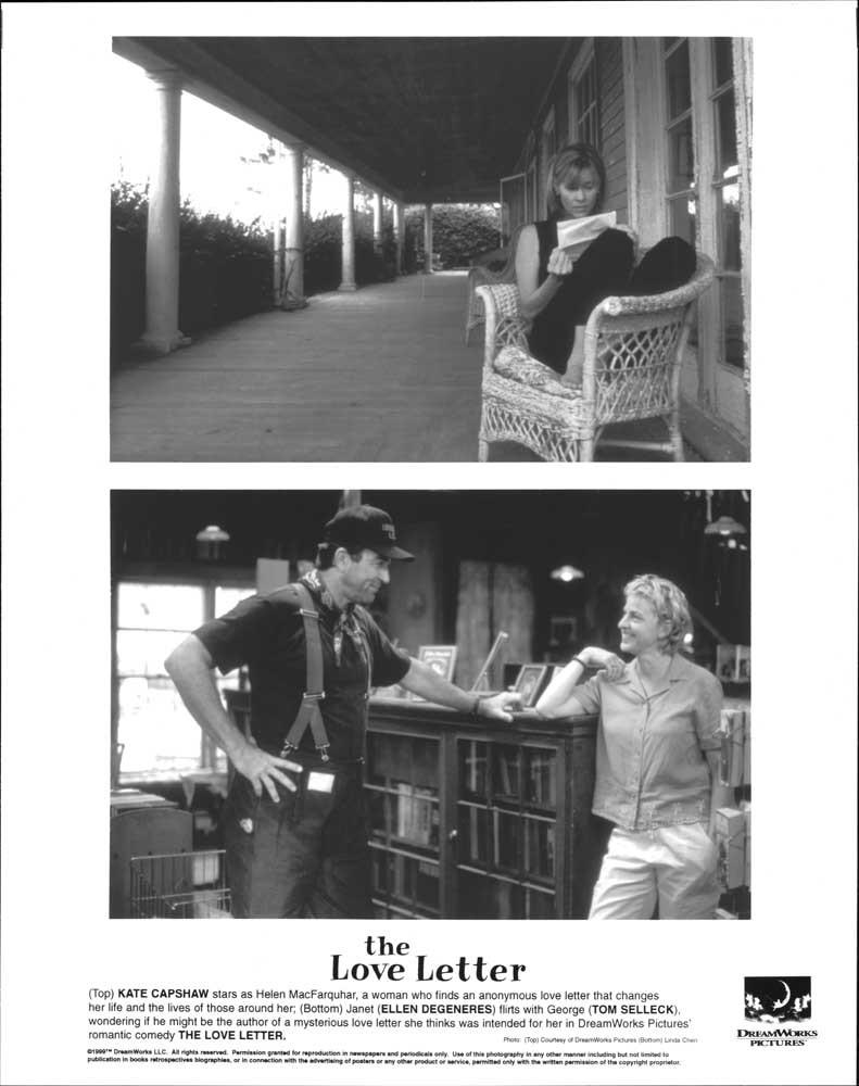 Tom Selleck THE LOVE LETTER Kate Capshaw original 8x10 press photos 1999
