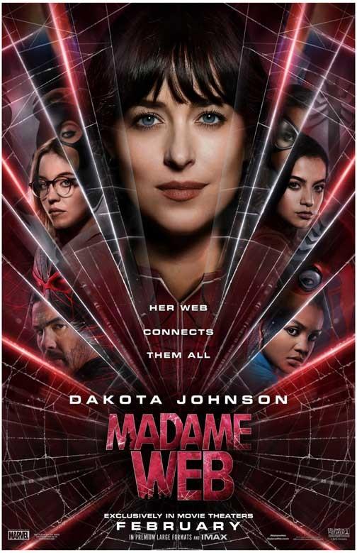 Dakota Johnson MADAME WEB advance movie poster 11x17