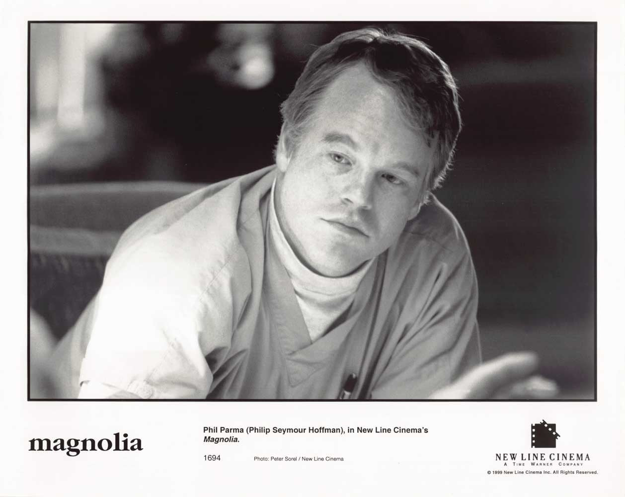 Philip Seymour Hoffman MAGNOLIA original 10x8 press photo 1999