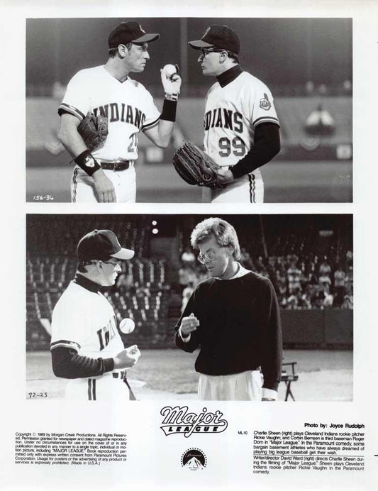 Tom Berenger MAJOR LEAGUE Charlie Sheen Wesley Snipes original press photos 1995