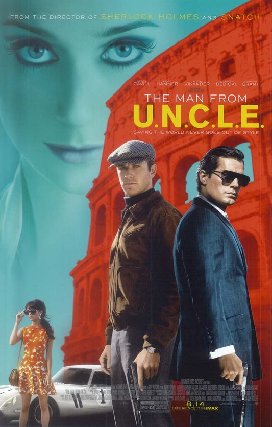 Cavill MAN FROM U.N.C.L.E. Vikander original studio movie poster 11x17 Ritchie