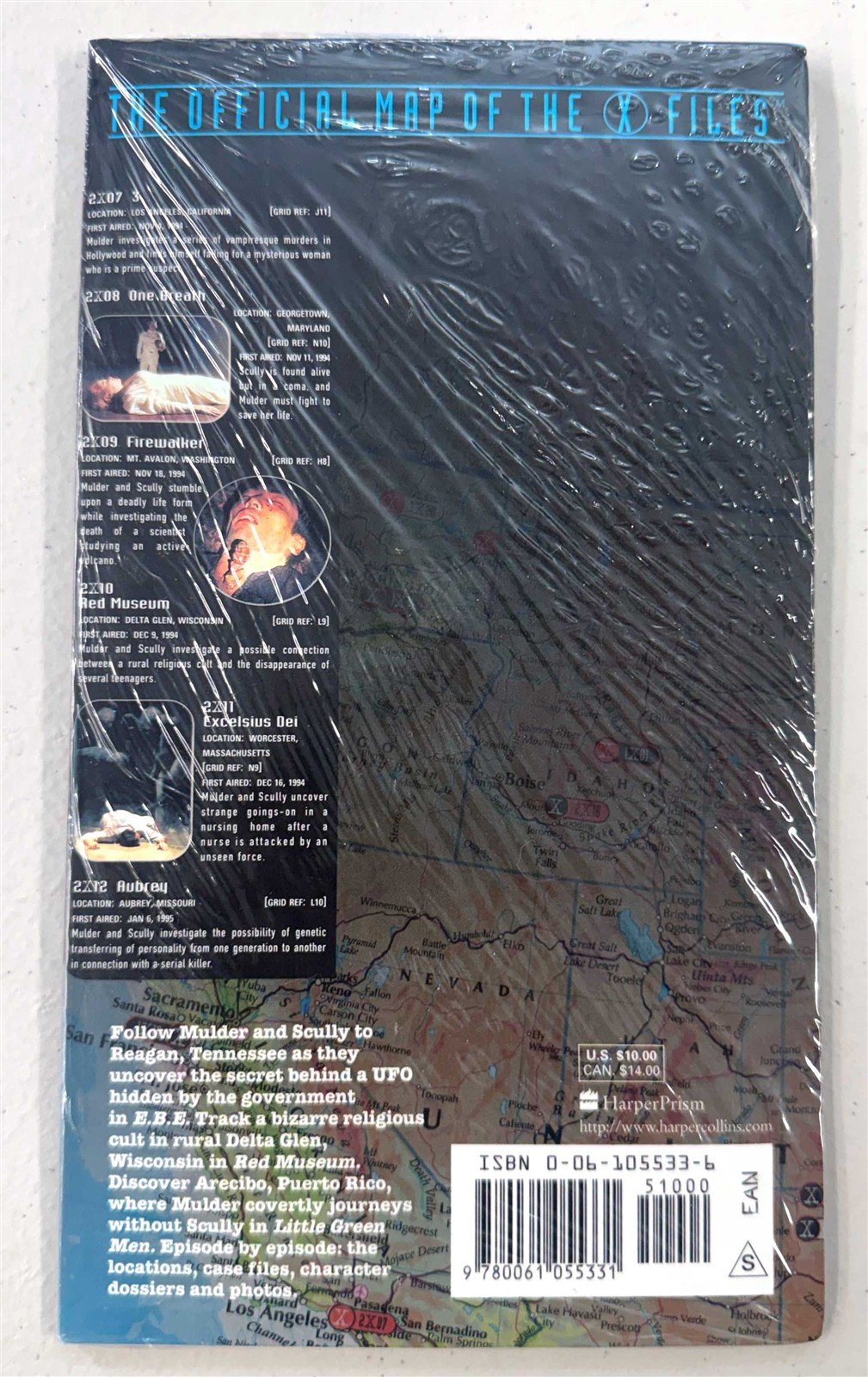 Gillian Anderson OFFICIAL MAP OF THE X-FILES David Duchovny