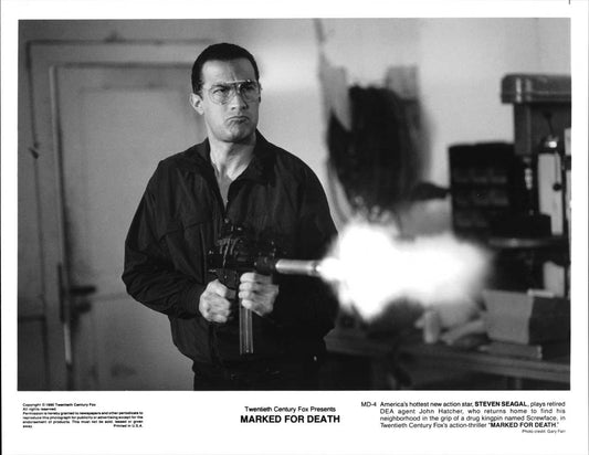 Steven Seagal MARKED FOR DEATH original 10x8 press photo 1990