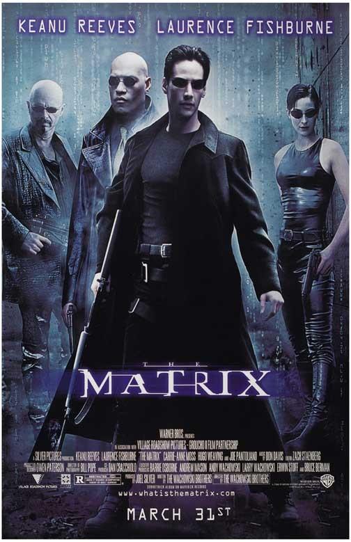 Keanu Reeves THE MATRIX Laurence Fishburne Carrie-Anne Moss movie poster 11x17