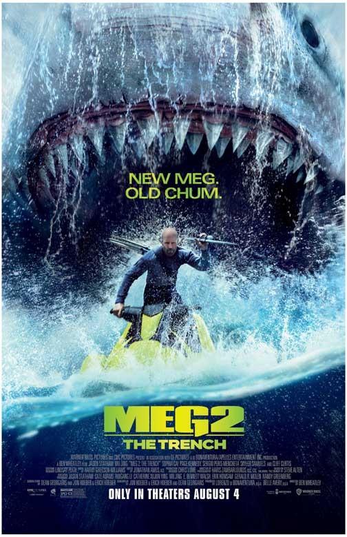 Jason Statham THE MEG 2 THE TRENCH movie poster 11x17