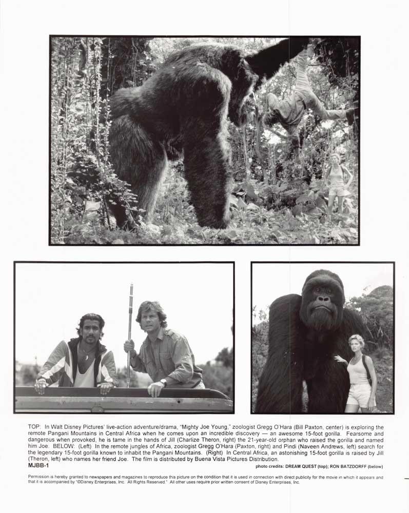 Bill Paxton MIGHTY JOE YOUNG Charlize Theron original 8x10 press photos 1998
