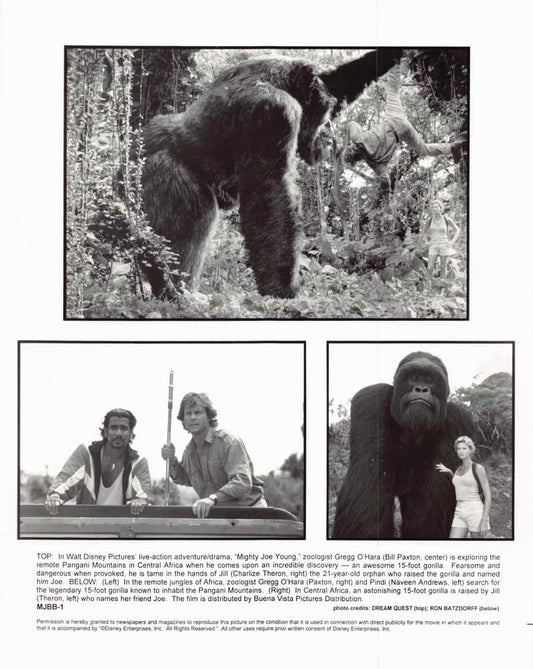 Bill Paxton MIGHTY JOE YOUNG Charlize Theron original 8x10 press photos 1998