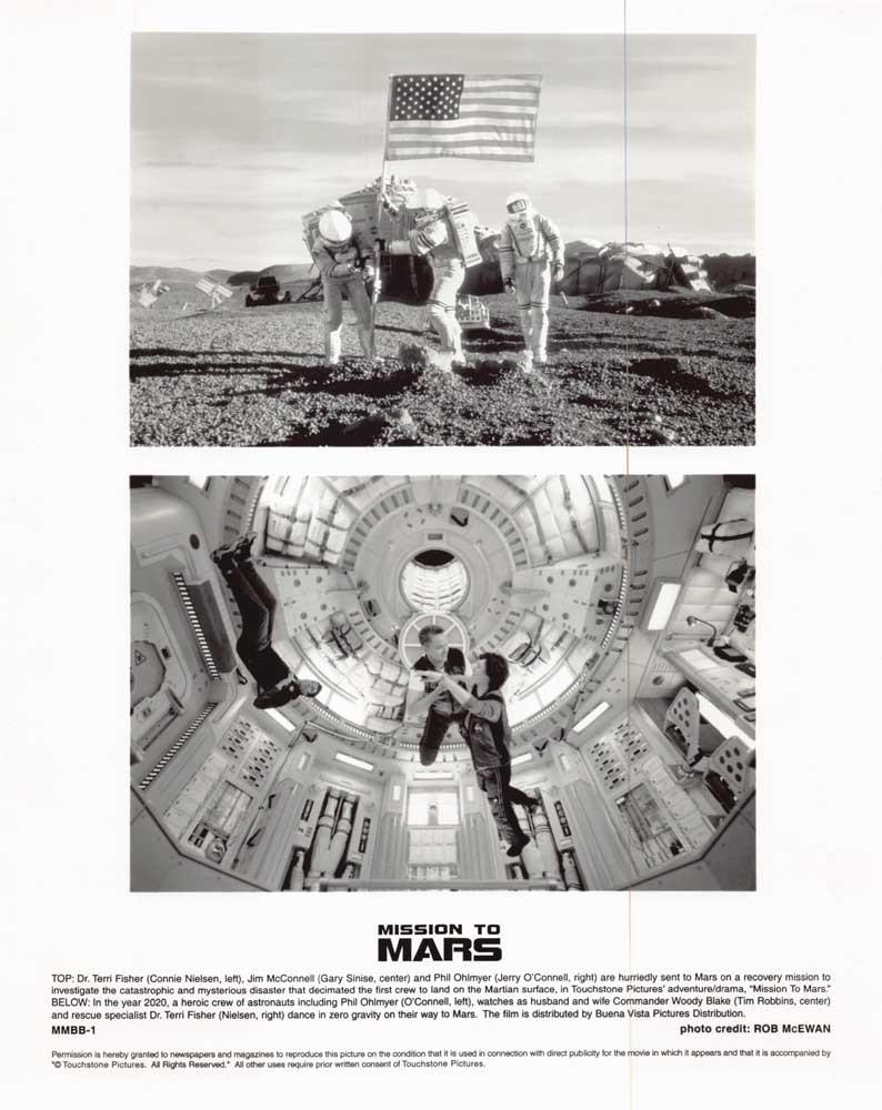 Jerry O'Connell MISSION TO MARS Gary Sinise original 8x10 press photo 2000