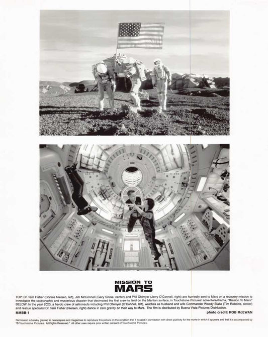 Jerry O'Connell MISSION TO MARS Gary Sinise original 8x10 press photo 2000