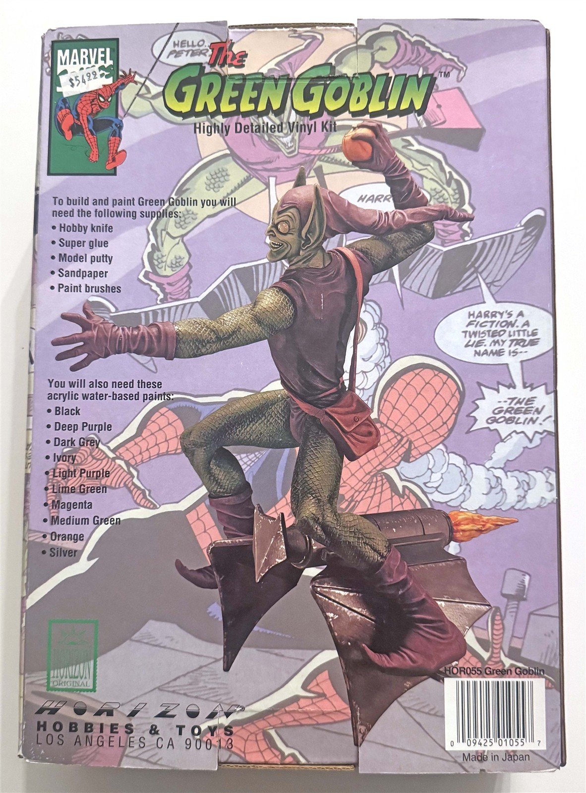 Horizon GREEN GOBLIN vinyl model kit Factory Sealed parts 1/6 scale