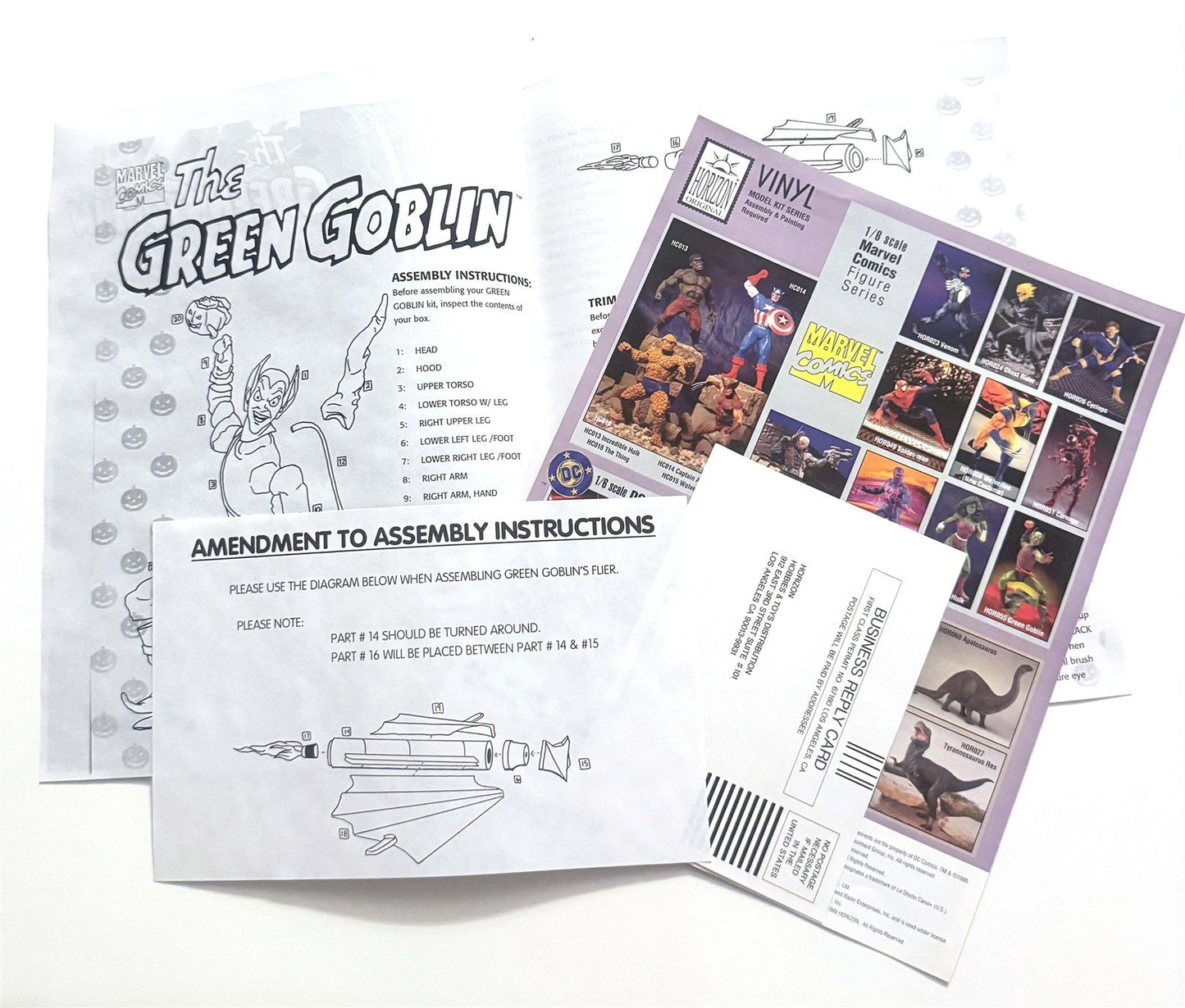 Horizon GREEN GOBLIN vinyl model kit Factory Sealed parts 1/6 scale