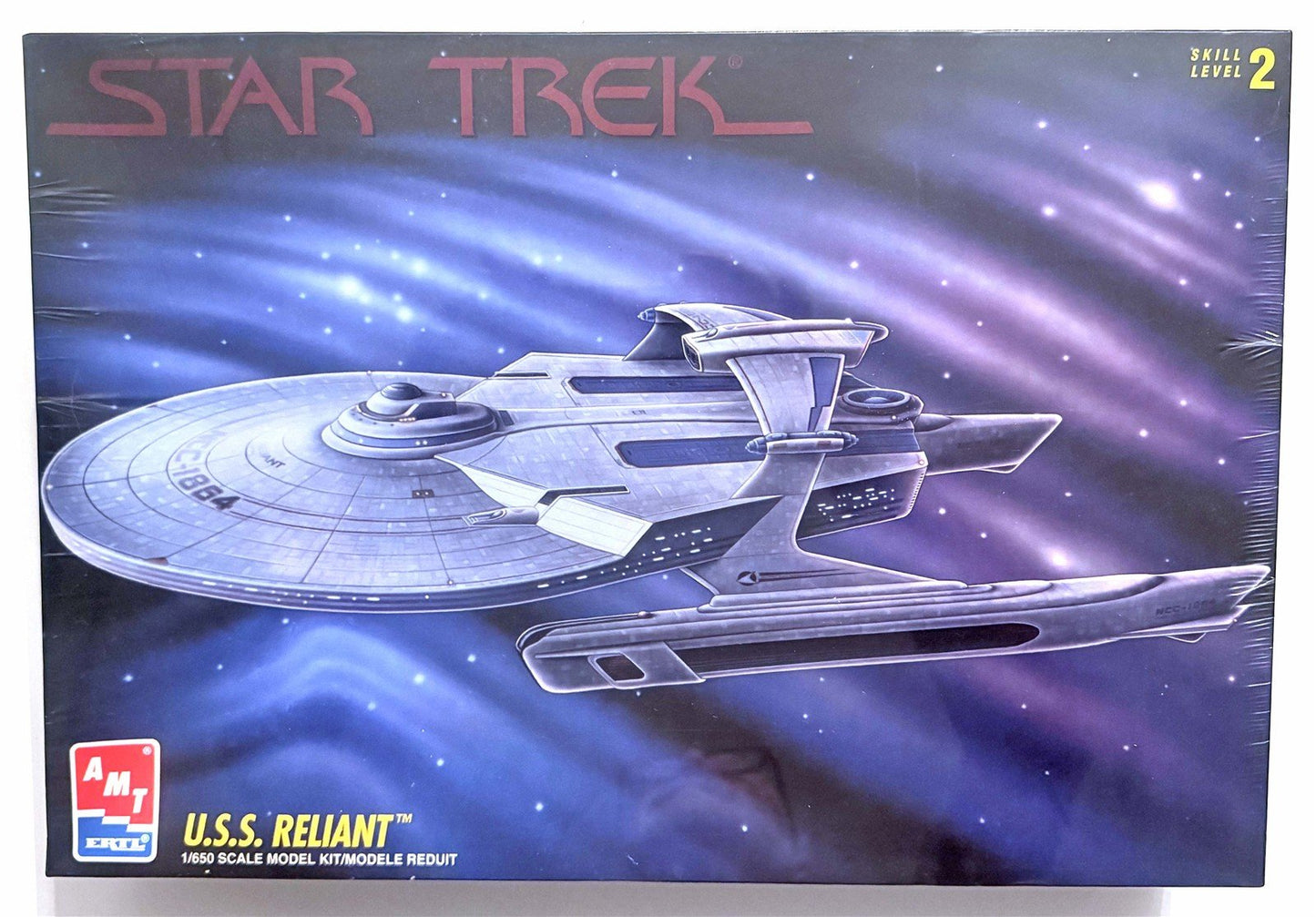 1995 Star Trek USS Reliant 1/650 Model Kit AMT ERTL Skill Level 2 New Sealed