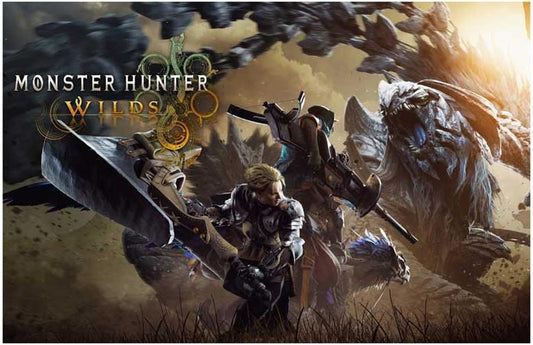 MONSTER HUNTER WILDS video game poster 17x11