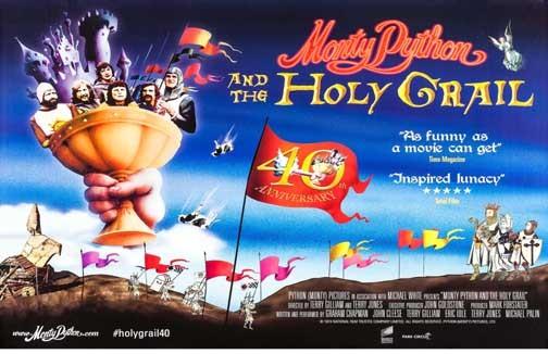 John Cleese MONTY PYTHON AND THE HOLY GRAIL Eric Idle movie poster 17x11