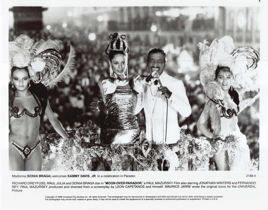 Sonia Braga MOON OVER PARADOR Sammy Davis Jr original 10x8 press photo 1988