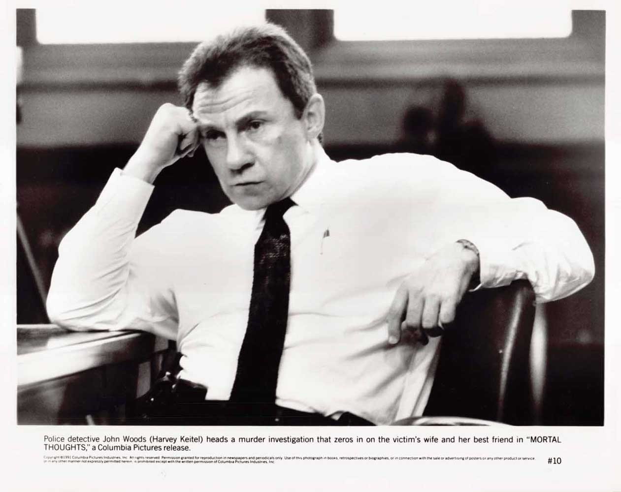 Harvey Keitel MORTAL THOUGHTS original 10x8 press photo 1991