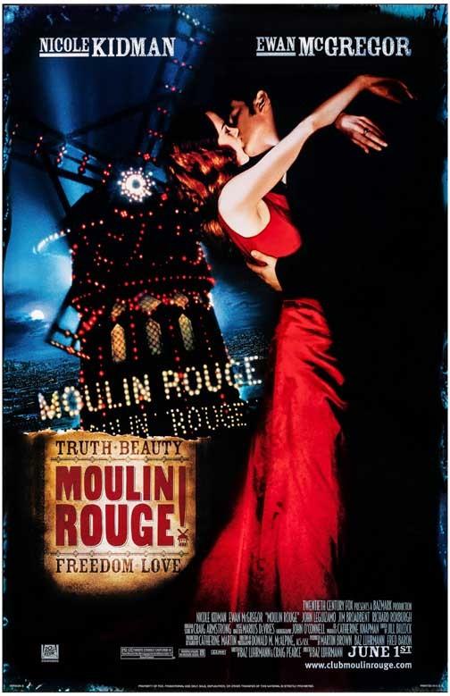 Nicole Kidman MOULIN ROUGE Ewan McGregor movie poster 11x17