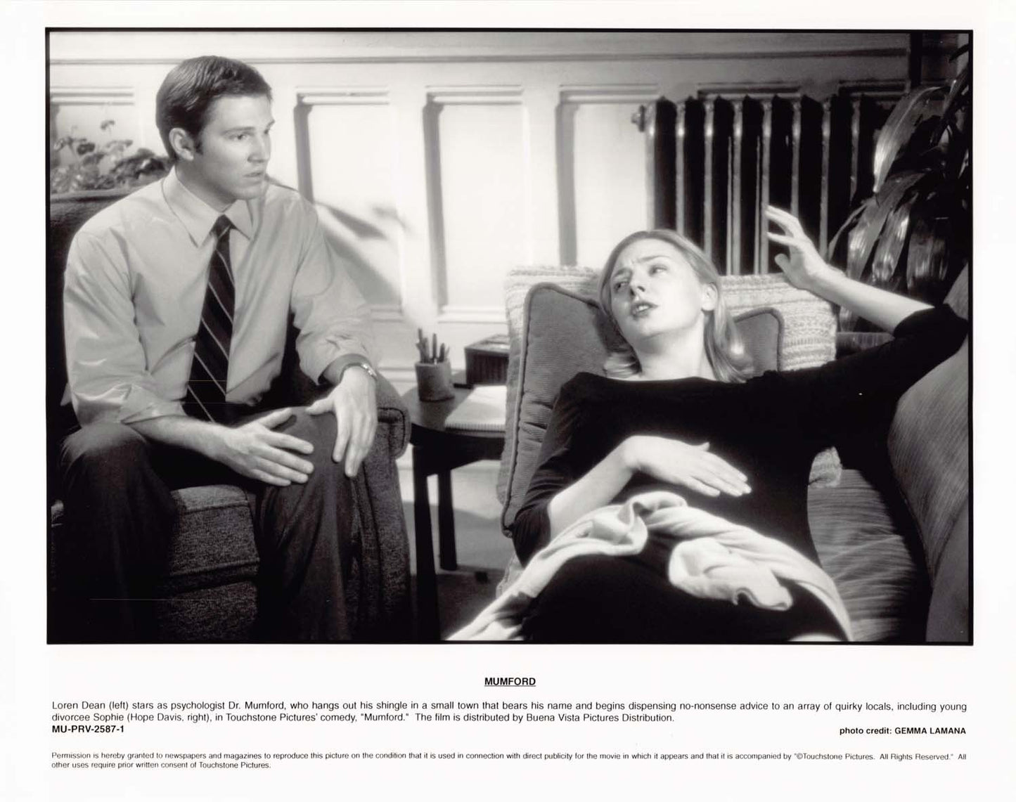 Loren Dean MUMFORD Hope Davis 1999 original 8x10 photo