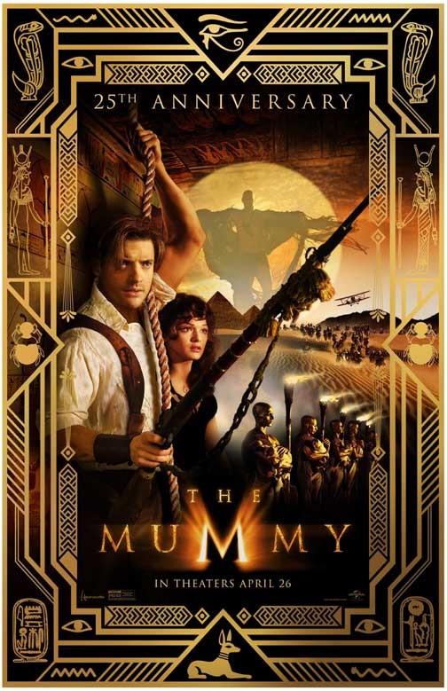 Brendan Fraser THE MUMMY Rachel Weisz 25th Anniversary movie poster 11x17