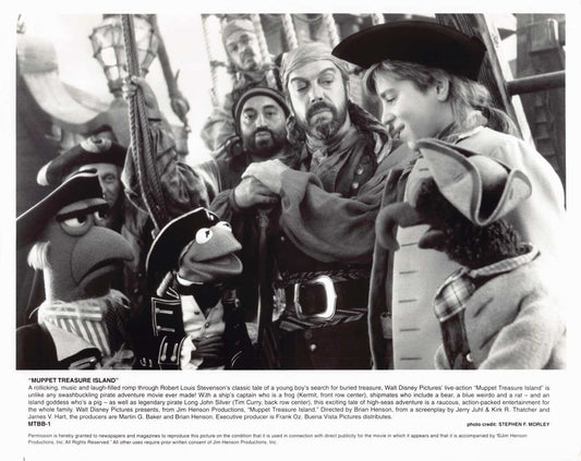 Tim Curry MUPPET TREASURE ISLAND Kermit the Frog original 8x10 press photo 1996