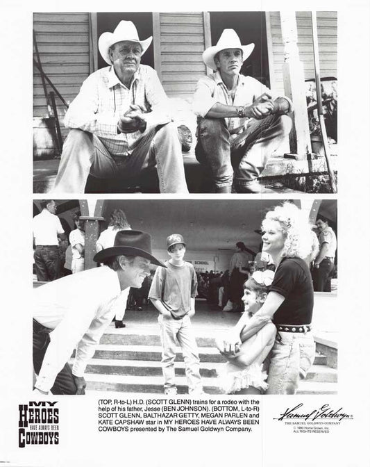Scott Glenn MY HEROES HAVE ALWAYS BEEN COWBOYS Kate Capshaw original 8x10 photo