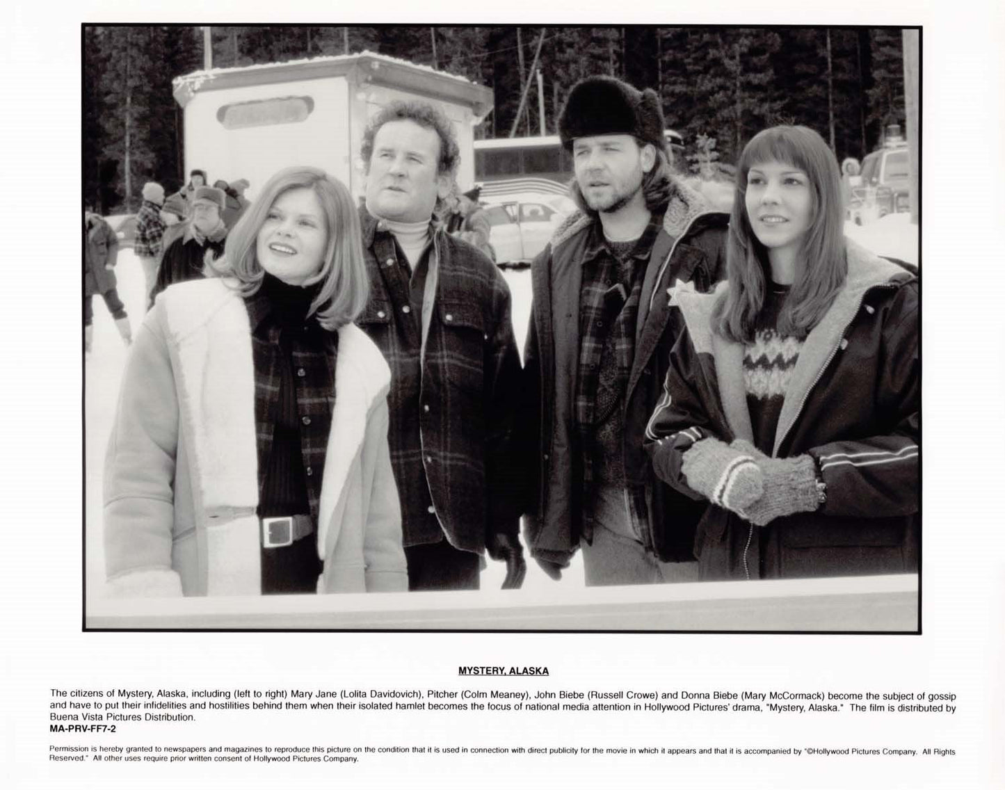 Russell Crowe MYSTERY, ALASKA Mary McCormack 1999 original 8x10 press photos