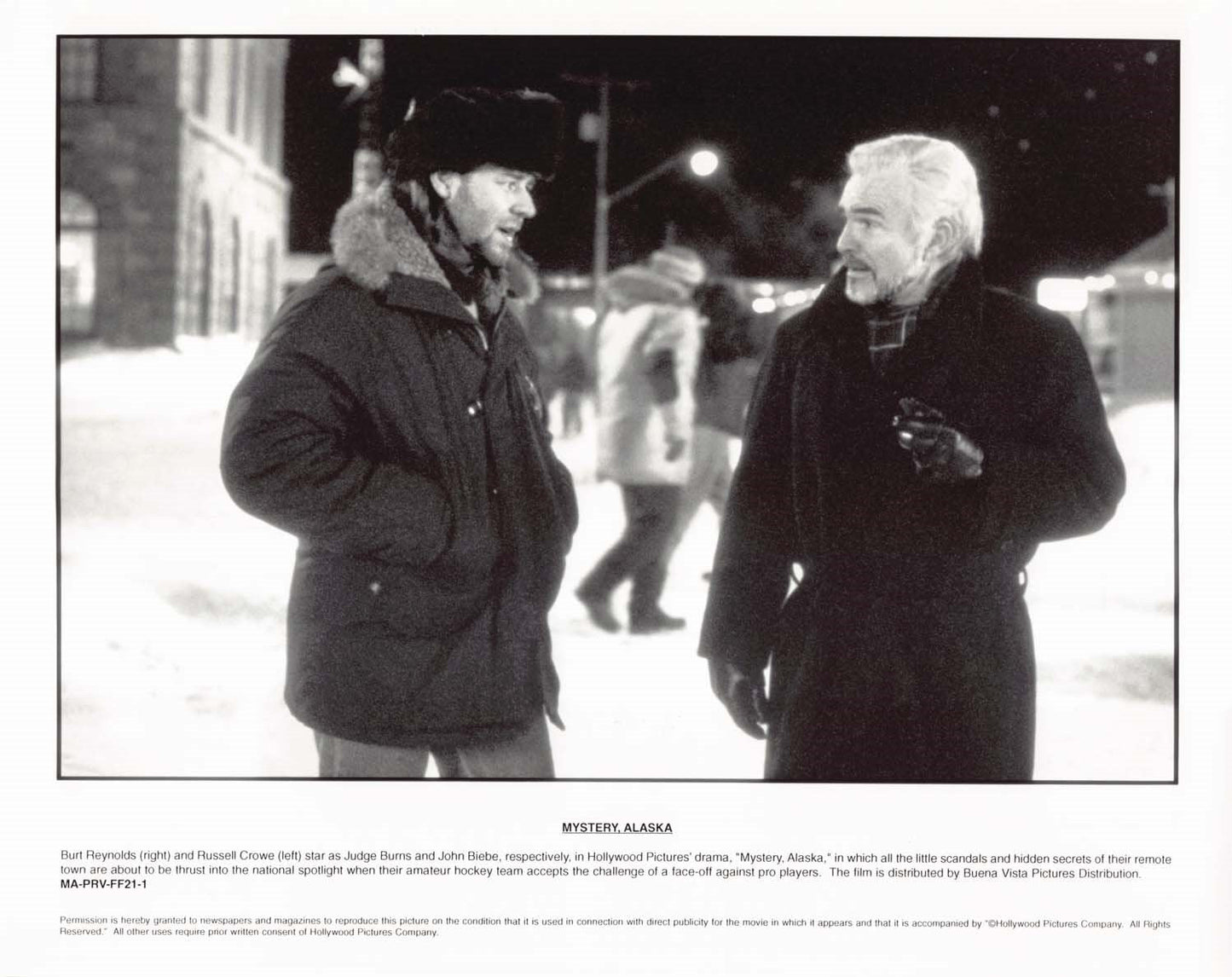 Russell Crowe MYSTERY, ALASKA Mary McCormack 1999 original 8x10 press photos