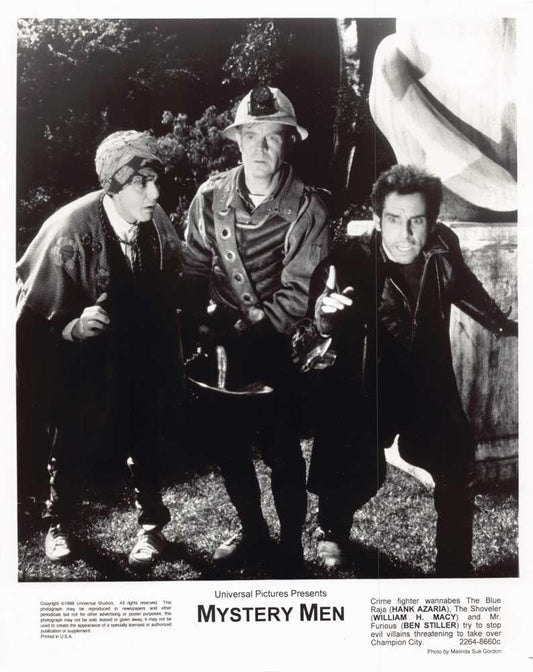 Hank Azaria MYSTERY MEN William H Macy B Stiller original 8x10 press photo 1999
