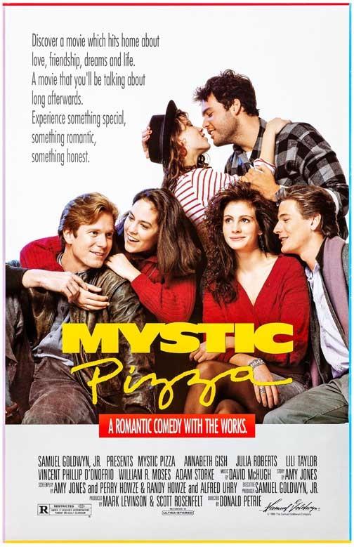 Annabeth Gish MYSTIC PIZZA Julia Roberts Vincent D'Onofrio movie poster 11x17