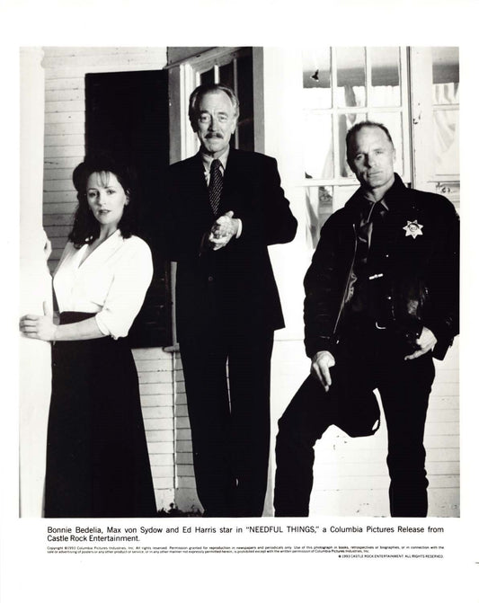 Bonnie Bedelia NEEDFUL THINGS Ed Harris Max von Sydow original press photos 1993