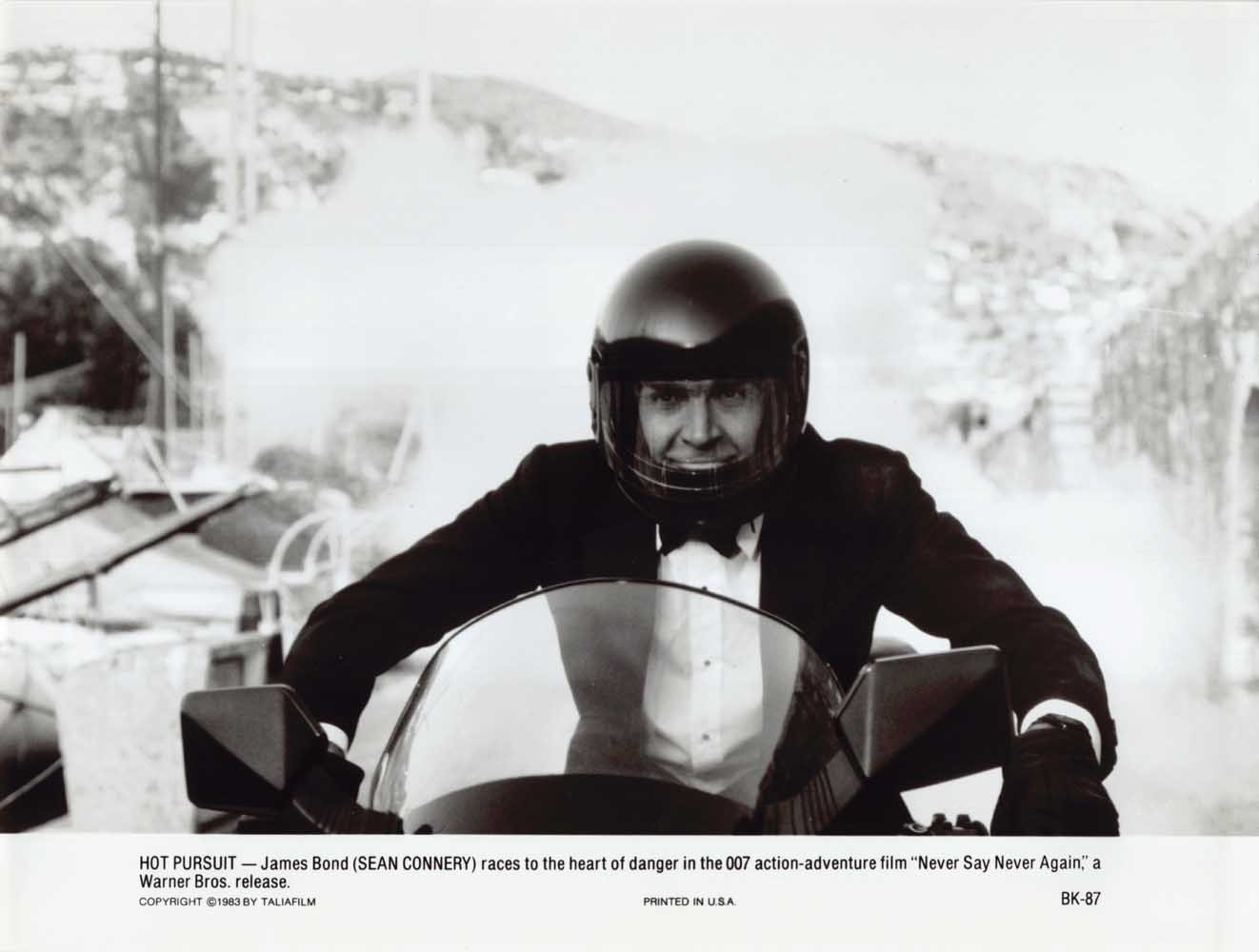 NEVER SAY NEVER AGAIN 1983 press photo Sean Connery James Bond 007