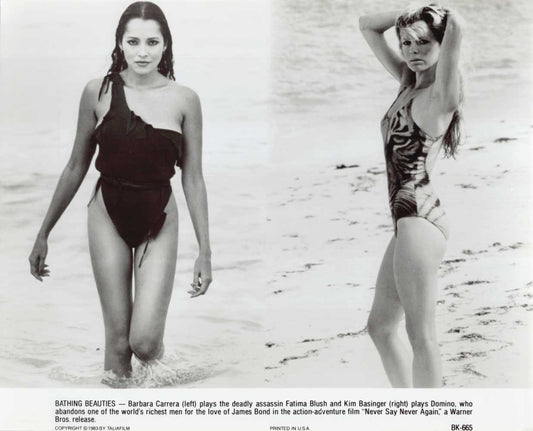 Kim Basinger Barbara Carrera NEVER SAY NEVER AGAIN press photo James Bond 007