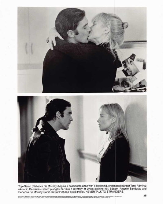 Rebecca De Mornay NEVER TALK TO STRANGERS Antonio Banderas original 8x10 photo