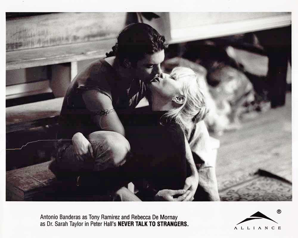 Antonio Banderas Rebecca De Mornay NEVER TALK TO STRANGERS original press photo