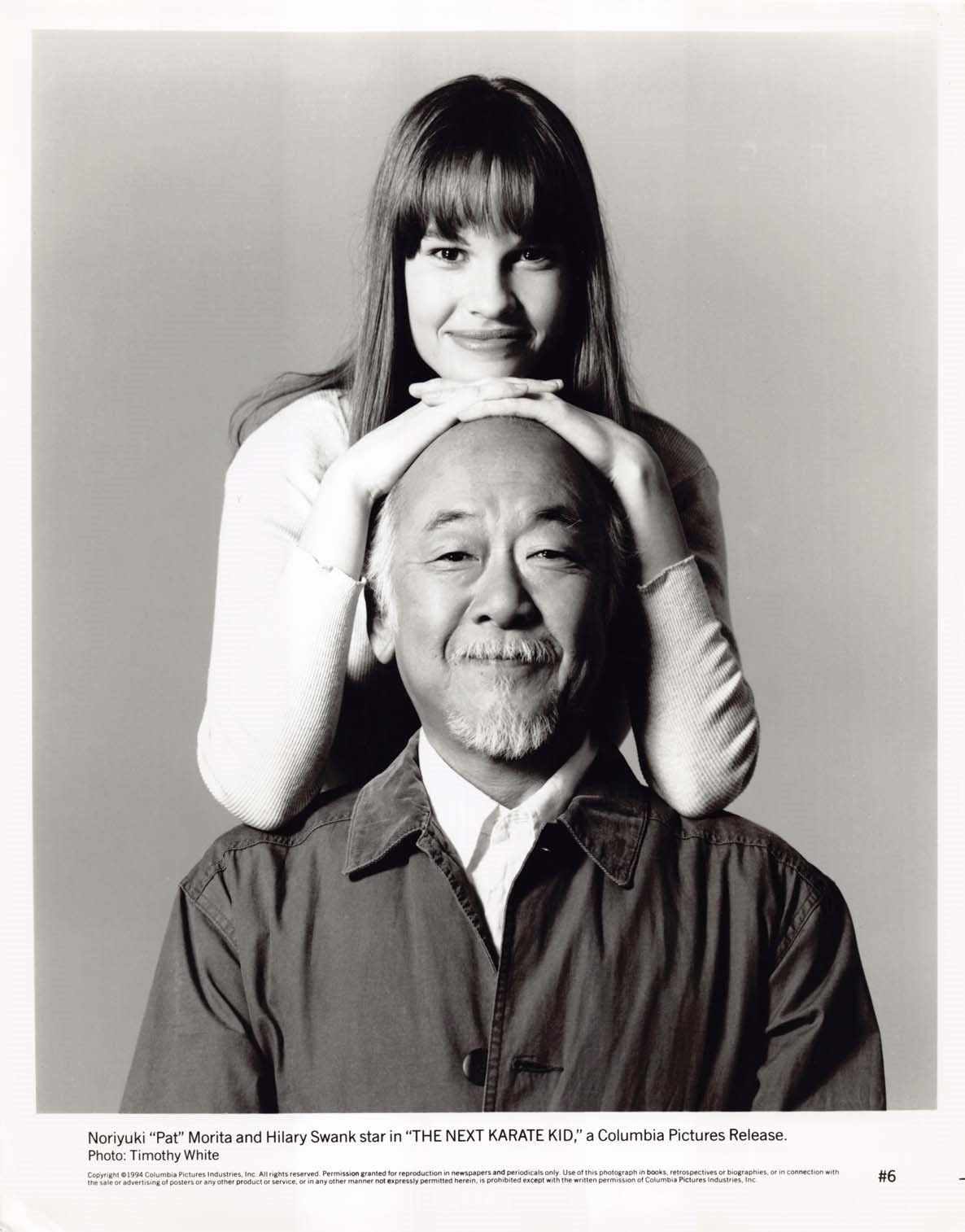 Pat Morita THE NEXT KARATE KID Hilary Swank 1994 original 8x10 press photos